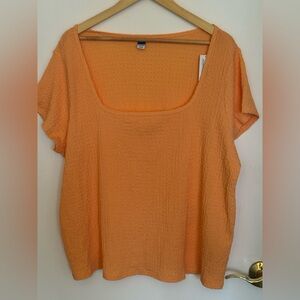 NEW Old Navy Orange Short Sleeve Top NWT
